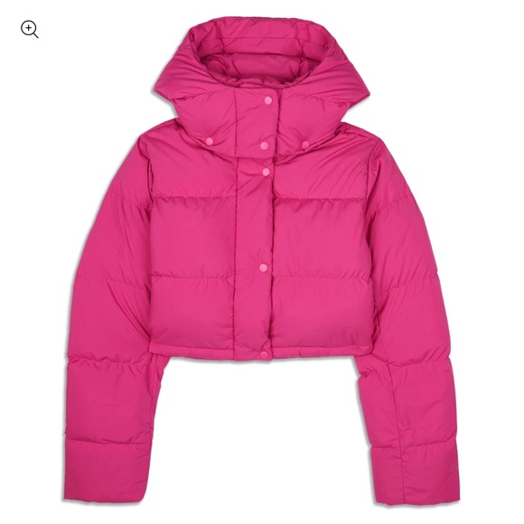 lululemon athletica Jackets & Blazers - Lululemon Cropped Wunder Under Puff - Sonic Pink